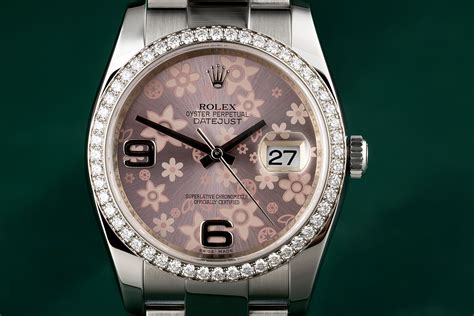 rolex floral dial red|rolex datejust 116244.